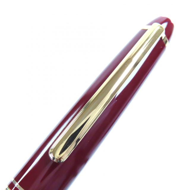 極美品▼MONTBLANC モンブラン マイスターシュテュック クラシック ホワイトスター ツイスト式 ボールペン ボルドー ゴールド ケース付き_5
