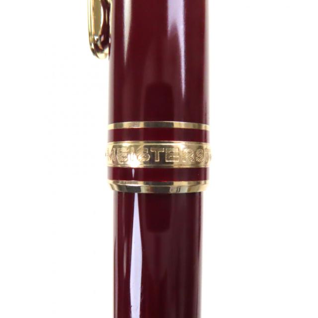 極美品▼MONTBLANC モンブラン マイスターシュテュック クラシック ホワイトスター ツイスト式 ボールペン ボルドー ゴールド ケース付き_7