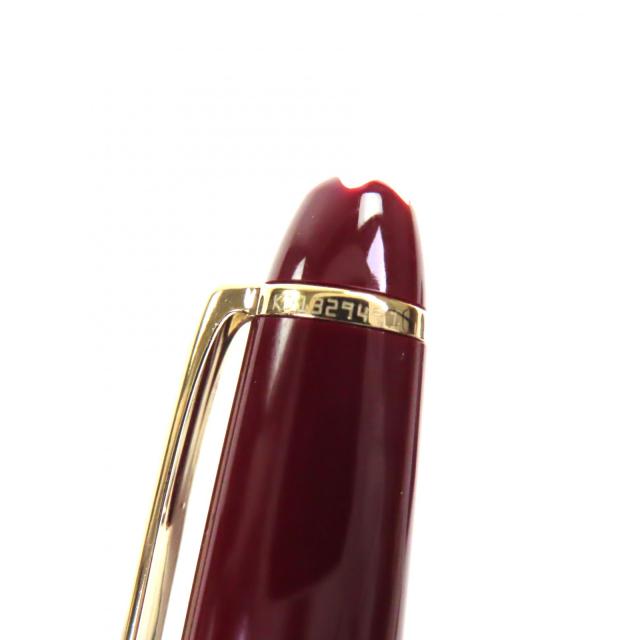 極美品▼MONTBLANC モンブラン マイスターシュテュック クラシック ホワイトスター ツイスト式 ボールペン ボルドー ゴールド ケース付き_8