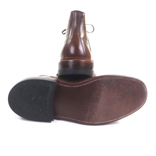 美品▼ALDEN オールデン D0829H RAVELLO CORDOVAN コードバン ラベロ 希少 ストレートチップ レースアップ ショートブーツ 6 メンズ