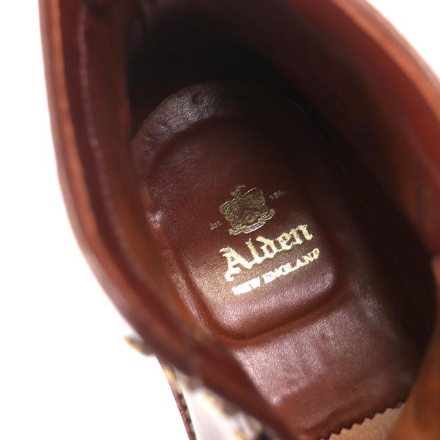 美品▼ALDEN オールデン D0829H RAVELLO CORDOVAN コードバン ラベロ 希少 ストレートチップ レースアップ ショートブーツ 6 メンズ