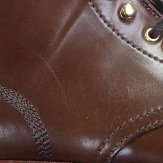 美品▼ALDEN オールデン D0829H RAVELLO CORDOVAN コードバン ラベロ 希少 ストレートチップ レースアップ ショートブーツ 6 メンズ