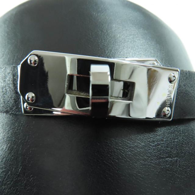美品☆HERMES エルメス シルバー金具 ケリー金具 レザー ジャンピングブーツ ロングブーツ ブラック 36 保存袋付き イタリア製 レディース_8