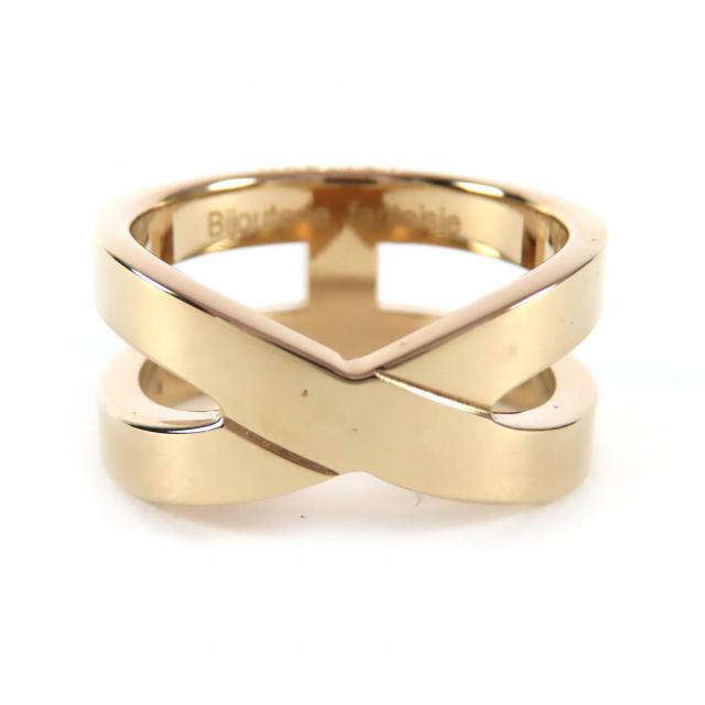 極美品△HERMES エルメス リュバン BIJOUTERIE FANTAISIE Hモチーフ スカーフリング ゴールド レディース オススメ◎