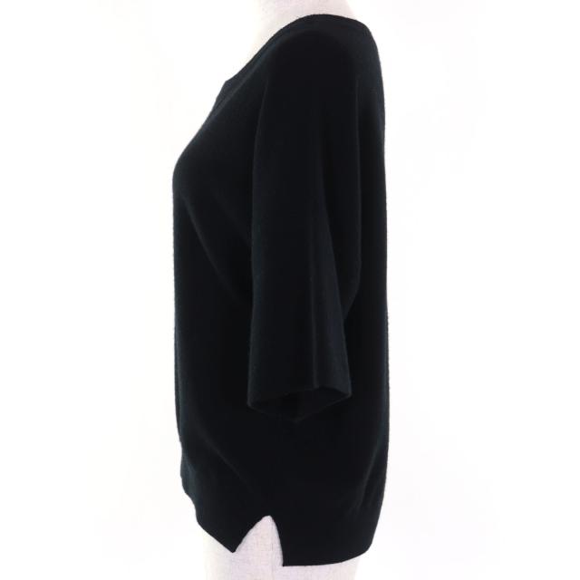 美品◇HERMES エルメス カシミヤ コットン Hロゴデザイン ボートネック  