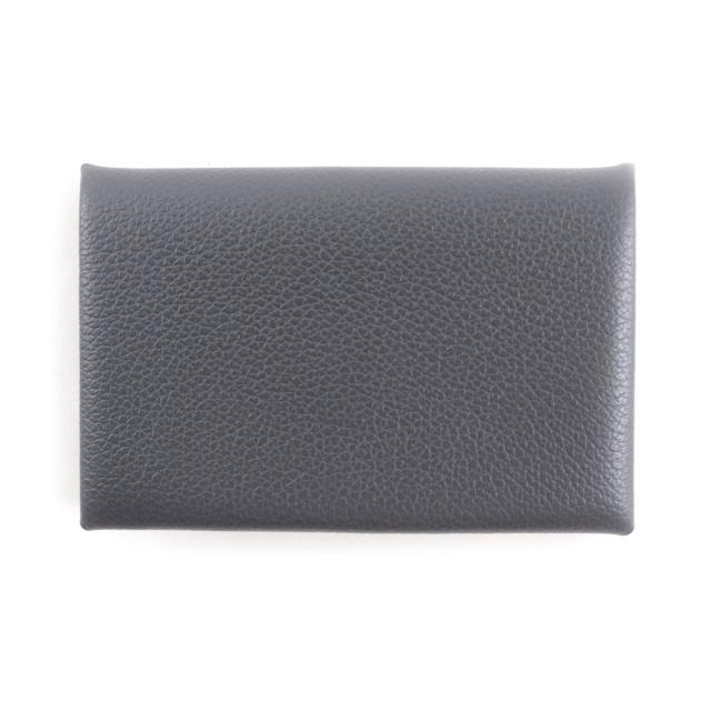 未使用品★HERMES エルメス カルヴィ グリメイヤー エバーカラー シルバー金具 カードケース W刻印 箱付き フランス製 レディース_2