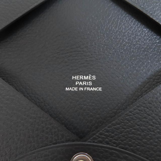 未使用品★HERMES エルメス カルヴィ グリメイヤー エバーカラー シルバー金具 カードケース W刻印 箱付き フランス製 レディース_7