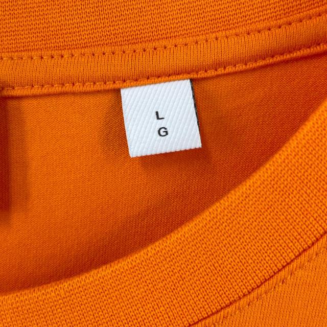 極美品▲BURBERRY バーバリー 8040692 コットン100％ ホースフェリープリント 半袖Ｔシャツ オレンジ L イングランド製 正規品 メンズ_5