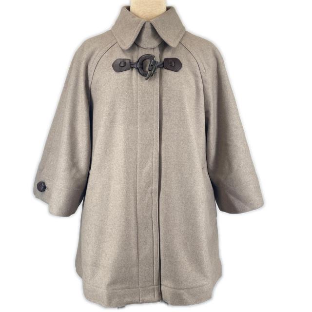 極美品▲GLOVERALL グローバーオール RLF05/MDO Aライン キルティングライナー付き 2WAY ダッフルコート ベージュ S レディース