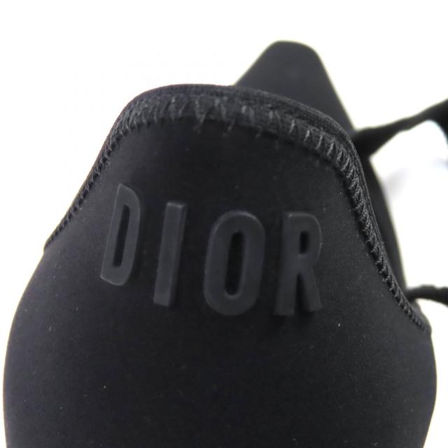 美品△Christian Dior クリスチャンディオール ディオール エトワール グログランリボン ロゴ ウェッジソール クリアヒール 黒 36.5 箱付_8
