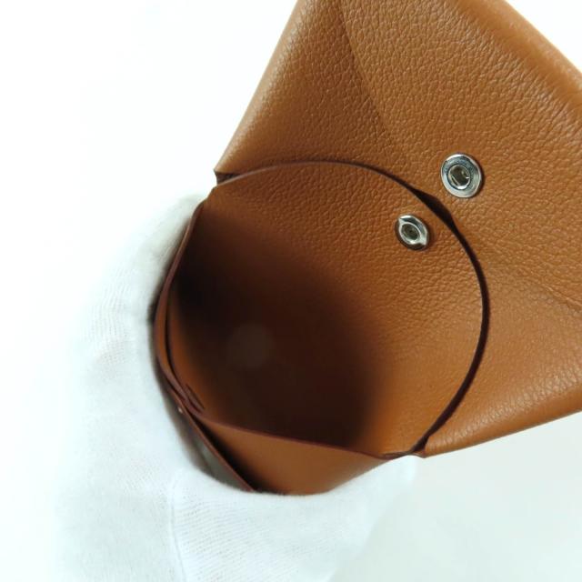 未使用品★HERMES エルメス カルヴィ デュオ ゴールド エバーカラー コインケース カードケース W刻印 箱付き フランス製 レディース_4