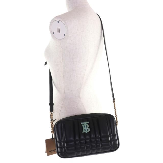 未使用品△BURBERRY バーバリー 80608941 スモール ローラカメラバッグ レザー TBロゴ チェーン ショルダーバッグ ブラック ゴールド金具 未使用品△BURBERRY バーバリー 80608941 スモール ローラカメラバッグ