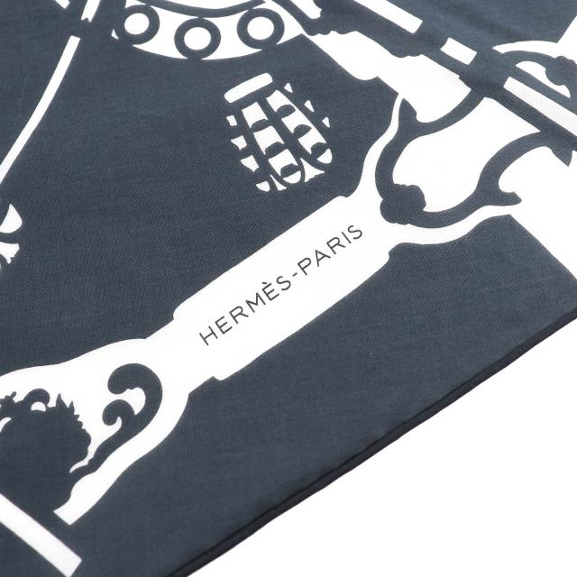 極美品△HERMES エルメス ロザンジュ 宮廷の馬具 コットン100