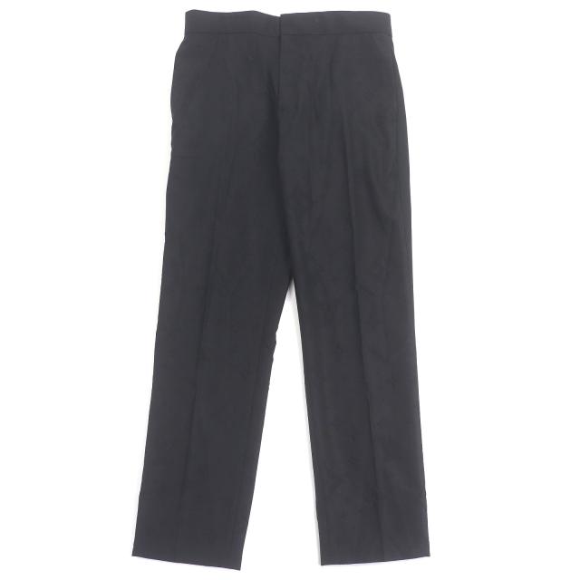 極美品□LOUIS VUITTON ルイヴィトン 22SS モノグラム エンボスロゴ 総柄 スラックス パンツ ブラック 38 イタリア製 正規品 メンズ