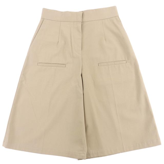 未使用品△LOEWE ロエベ S359Y04XCW コット100％ン テーラードショーツ ハーフパンツ ベージュ 36 イタリア製 正規品 レディース