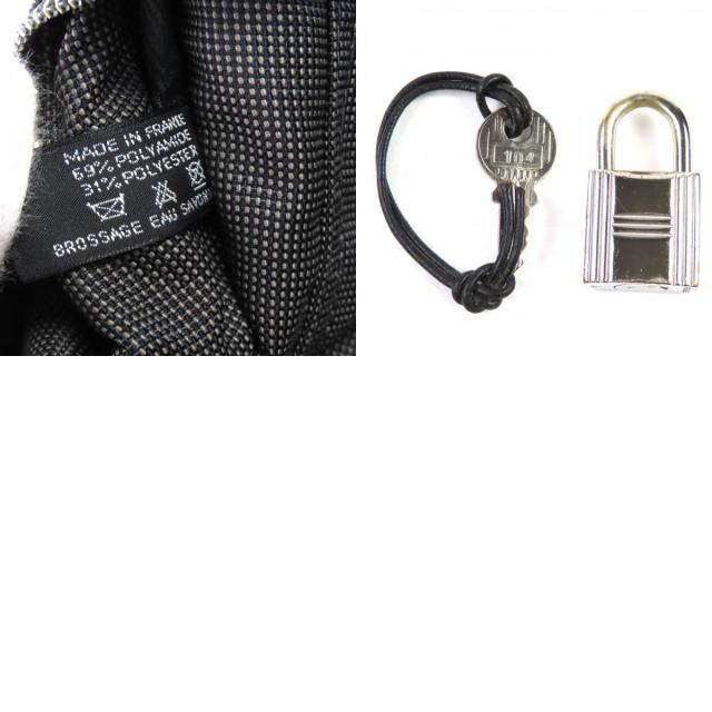 極美品△HERMES エルメス エールライン MM シルバー金具 カギ・カデナ付き セリエボタン キャンバス ハンドバッグ トートバッ