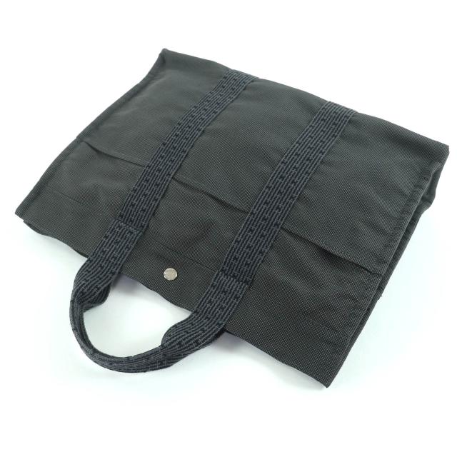 極美品☆HERMES エルメス エールライン MM セリエ金具 キャンバス トートバッグ ハンドバッグ グレー フランス製 レディース_3