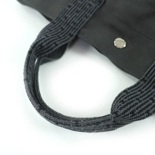 極美品☆HERMES エルメス エールライン MM セリエ金具 キャンバス トートバッグ ハンドバッグ グレー フランス製 レディース_4