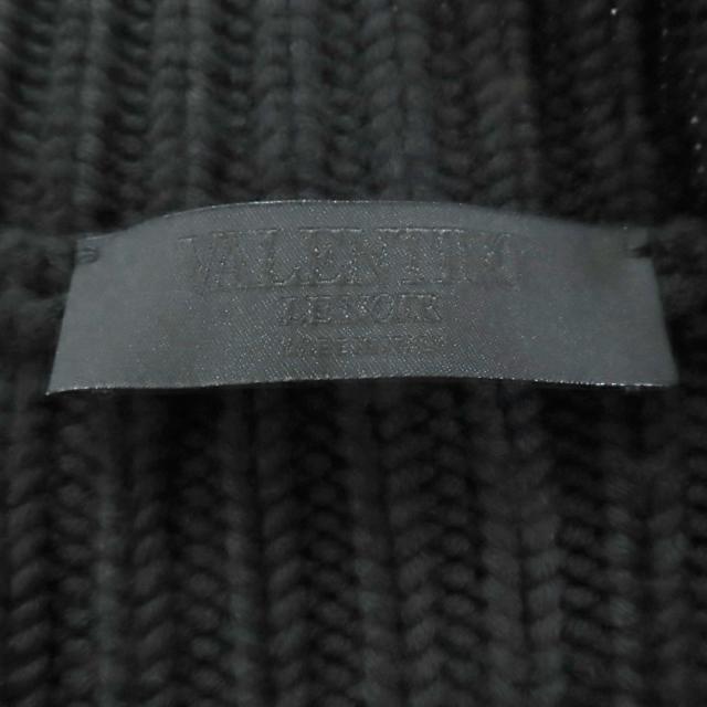 美品◇Valentino ヴァレンチノ 24AW 5B0KC59L8V7 バージンウール100％ オーバーサイズ ケーブル編み ニット セーター 黒 S 伊製 正規品_5