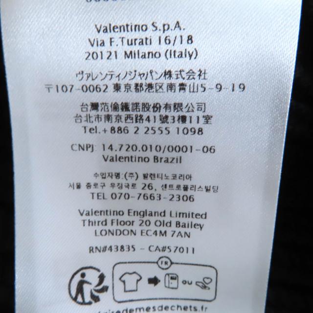 美品◇Valentino ヴァレンチノ 24AW 5B0KC59L8V7 バージンウール100％ オーバーサイズ ケーブル編み ニット セーター 黒 S 伊製 正規品_8