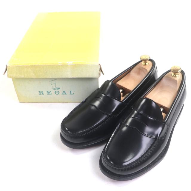 未使用品▼REGAL リーガル レザーシューズ ローファー ブラック 26.5cm メンズ　ビジネスオススメ◎