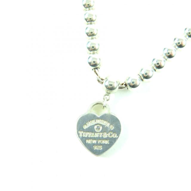 美品☆TIFFANY&Co. リターン トゥ ティファニー ティファニー ブルー ハート タグ ビーズ ブレスレット AG925 1Pダイヤモンド 重量5.7g_4
