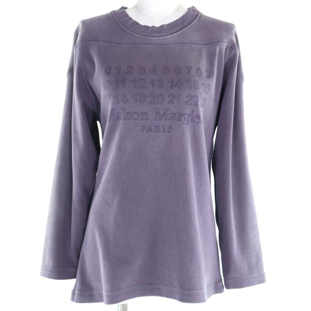 未使用品◇Maison Margiela 1 メゾンマルジェラ1 24SS S51GU0129 コットン100％ ロゴ刺繍 スウェット 長袖シャツ トレーナー XS 正規品