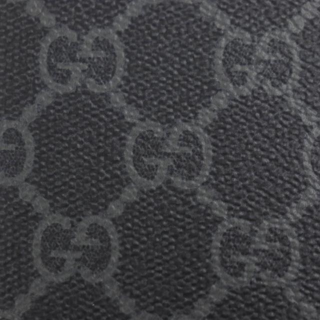 未使用品▼GUCCI グッチ 821209 コーティングファブリック GG エンブレム パスケース 名刺入れ カードケース ブラック イタリア製 メンズ_5