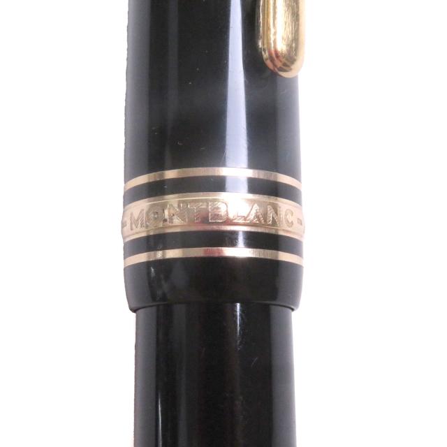 良品□MONTBLANC モンブラン マイスターシュテュック 146 ペン先14K Mニブ キャップ式 万年筆 ブラック ゴールド ケース付き ドイツ製_6
