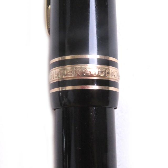 良品□MONTBLANC モンブラン マイスターシュテュック 146 ペン先14K Mニブ キャップ式 万年筆 ブラック ゴールド ケース付き ドイツ製_7