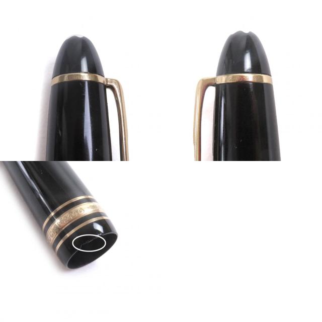 良品□MONTBLANC モンブラン マイスターシュテュック 146 ペン先14K Mニブ キャップ式 万年筆 ブラック ゴールド ケース付き ドイツ製_9