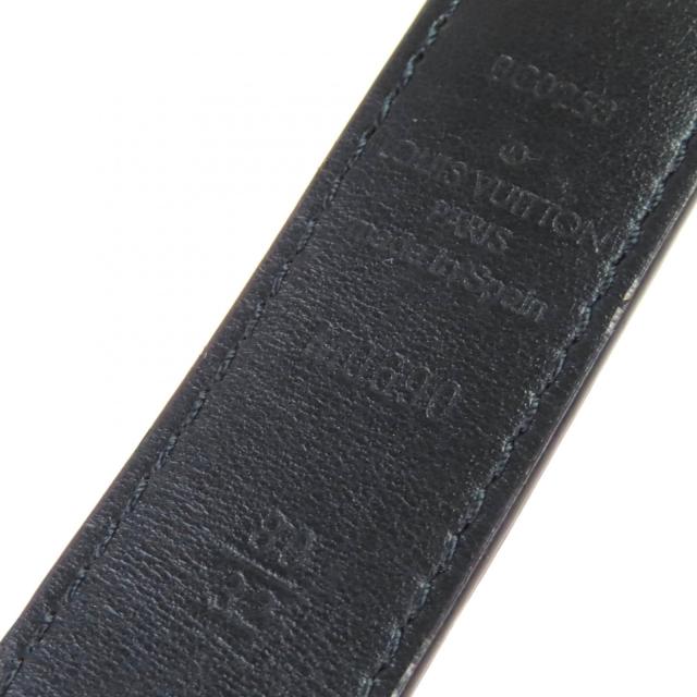 美品△LOUIS VUITTON ルイヴィトン M0690 マイ LV チェーン リバーシブル モノグラム レザー ベルト ブラウン/ブラック ゴールド 80/32_5