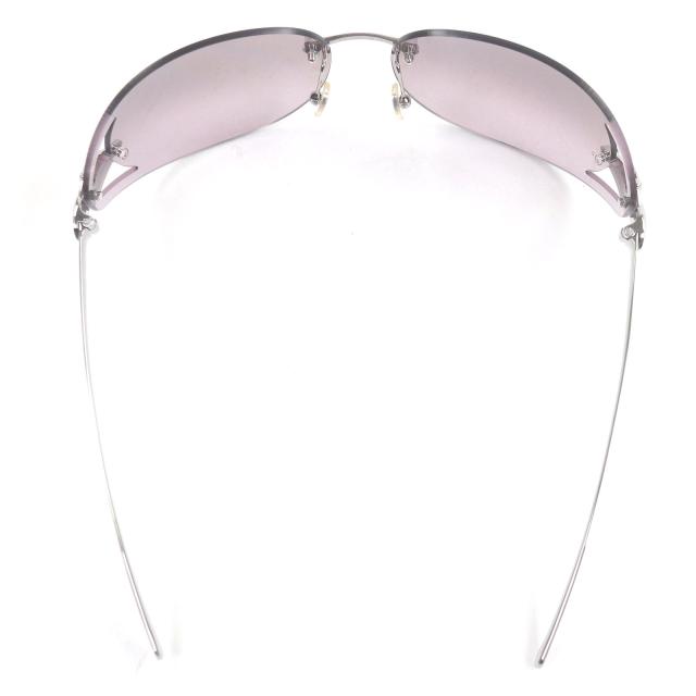 美品□Cartier カルティエ パンテール ドゥ カルティエ ツーポイント サングラス ガンメタリック パープル 保存袋付き フランス製 メンズ_5