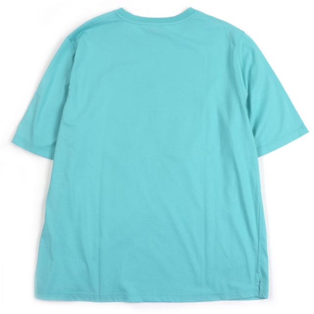 極美品□HERMES エルメス シュヴォー・アン・シンメトリー コットン100％ カットソー 半袖Ｔシャツ ライトブルー XL イタリア製　メンズ_2