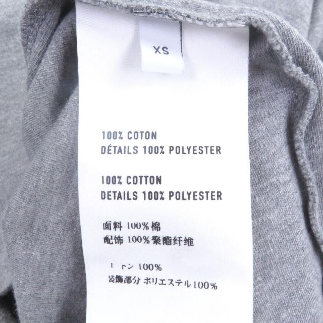 極美品□BERLUTI ベルルッティ ロゴパッチ クルーネック ショートスリーブ 半袖Ｔシャツ カットソー グレー XS イタリア製 正規品 メンズ_5