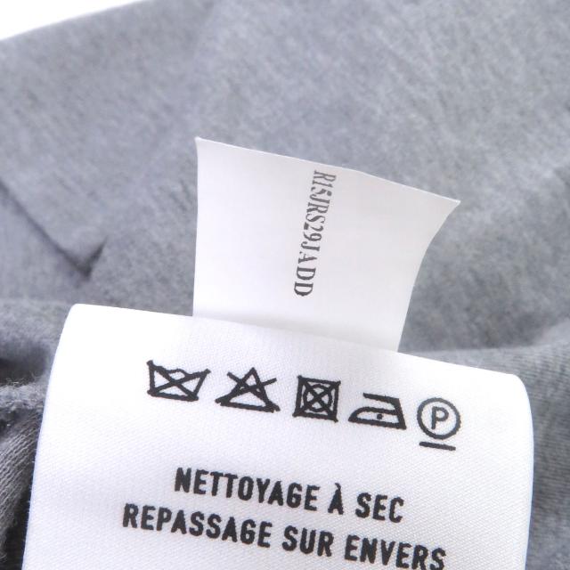 極美品□BERLUTI ベルルッティ ロゴパッチ クルーネック ショートスリーブ 半袖Ｔシャツ カットソー グレー XS イタリア製 正規品 メンズ_6