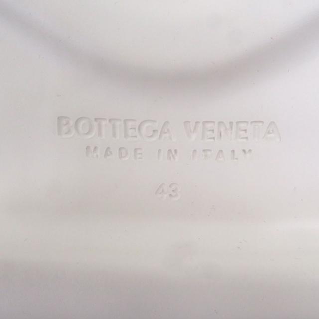 未使用品□BOTTEGAVENETA ボッテガヴェネタ 690034 Flash 一部レザー ダブルベルト シャワーサンダル アイボリー 43 保存袋付 イタリア製_8