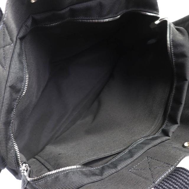 極美品△HERMES エルメス エールライン MM 鍵・カデナ付き セリエボタン キャンバス 大型 トートバッグ ボストンバッグ グレー 仏製_6