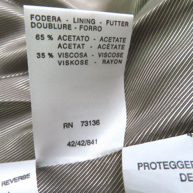 極美品◇Max Mara マックスマーラ 1600014 比翼仕立て ウール ツイード ロングコート ブラック オフホワイト 42 イタリア製 レディース_8
