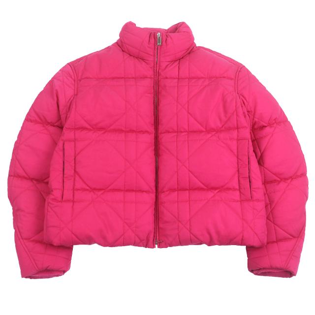 極美品□DIOR ERL ディオール オム イーアールエル 313C418A5704 カナージュ ロゴワッペン パファージャケット 48 イタリア製 正規品