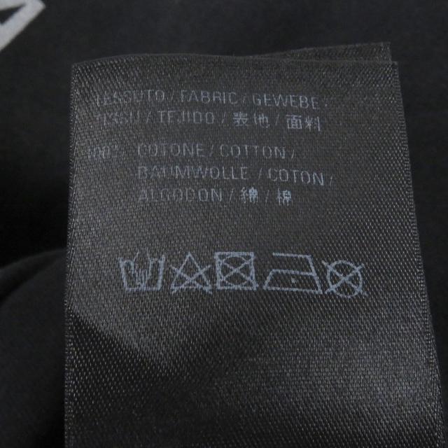 美品□BALENCIAGA バレンシアガ 571205 BBロゴプリント USED加工 オーバーサイズ 半袖Ｔシャツ カットソー ブラック XS 正規品 メンズ_7
