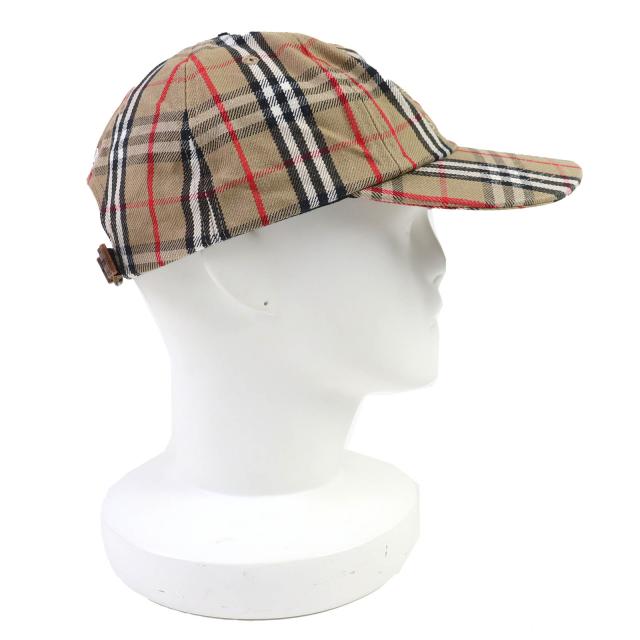 美品△Supreme BURBERRY シュプリーム バーバリー 22SS Burberry Denim 6-Panel ノバチェック柄 ベースボールキャップ 帽子　ベージュ_2