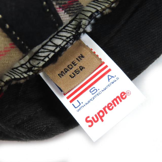 美品△Supreme BURBERRY シュプリーム バーバリー 22SS Burberry Denim 6-Panel ノバチェック柄 ベースボールキャップ 帽子　ベージュ_8