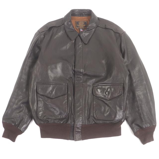 【ドンドン見直し】美品□COCKPIT USA コックピット Z21V41W Official USAF 21st Century A-2 Jacket レザーフライトジャケット 46 USA製