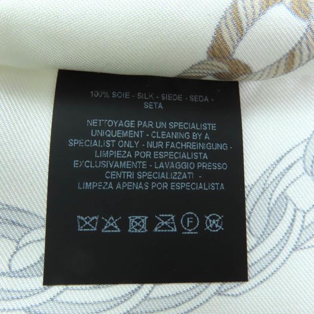 極美品◇HERMES エルメス REACTION EN CHAINES レアクション アン シェーヌ プティアッシュ フロシキ PM シルク100％ ミニバッグ 仏製