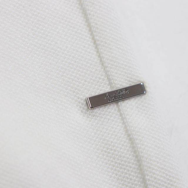 美品▼LOUIS VUITTON ルイヴィトン 20AW コットン100% ダミエ ロゴプレート付き クルーネック ショートスリーブ 半袖Ｔシャツ XL 正規品_4