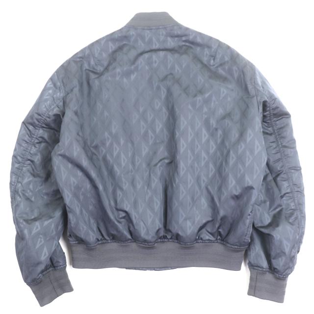 未使用品▼DIOR ディオール オム 143C432E5914 CDダイヤモンド ダブルジップアップ ボンバージャケット ブルーグレー 50 正規品 メンズ_2