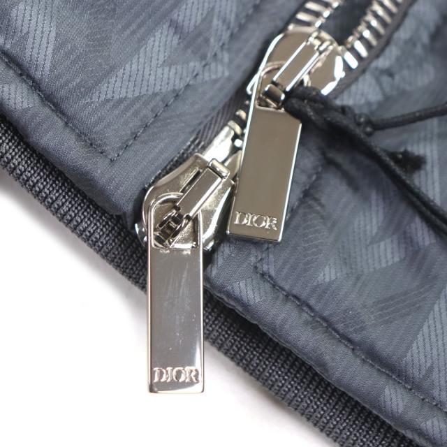 未使用品▼DIOR ディオール オム 143C432E5914 CDダイヤモンド ダブルジップアップ ボンバージャケット ブルーグレー 50 正規品 メンズ_4