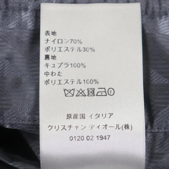 未使用品▼DIOR ディオール オム 143C432E5914 CDダイヤモンド ダブルジップアップ ボンバージャケット ブルーグレー 50 正規品 メンズ_8
