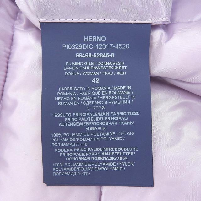極美品▲Herno ヘルノ ICONICO イコニコ 2023年製 PI0329DIC SERENA セレナ ダブルジップ フード付き ロングダウンベスト 42 正規品_5